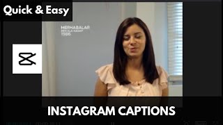 How to Add InstagramLike Captions to Your Video Using CapCut [upl. by Birgitta694]