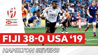 Full Final Replay  Fiji 380 USA  Hamilton 2019 [upl. by Kubis]