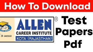 How To Download Allen Test [upl. by Jacklyn633]