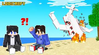 Survive 24HRS AIRPLANE CRASH in Minecraft [upl. by Nila246]