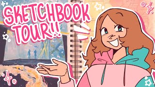 sketchbook tour ☆ june  october 2023 [upl. by Ecnadnac15]