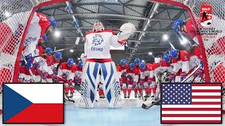 ČESKO VS USA FINÁLE MISTROVSTVÍ SVĚTA ŽEN U18 2024 [upl. by Annaek]