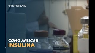 Como Aplicar a Insulina [upl. by Agripina]