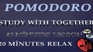 POMODORO STUDY TOGETHER 1 HOUR LESSON  20 MINUTE RELAX yks kpss yds phd studywithme [upl. by Atirys270]