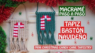 DIY  TUTORIAL TAPIZ NAVIDEÑO DE MACRAMÉ PASO A PASO PIXEL MACRAMÉ NAVIDAD  MACRAME CHRISTMAS DECO [upl. by Oniluap]