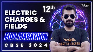 Electric Charges amp Fields Full Marathon  Class 12 Physics  CBSE 2024  Shimon Sir [upl. by Matlick518]