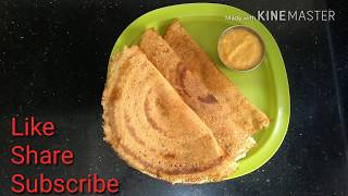 Easy Dosa recipeby using only urad dal and sooji mediumsemolina [upl. by Rossen]