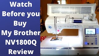 HONEST REVIEW BROTHER SEWING MACHINE INNOVIS NV1800Q quilting sewing [upl. by Ahern]