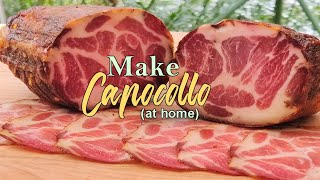 Easy way to make dry cured Italian Capocollo at home  Dry Curing Meats for Beginners [upl. by Ettenrahc]