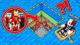 WE FOUND UNDERWATER SUPER HERO SECRET BASE IN MINECRAFT [upl. by Nahte652]