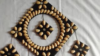 Pista shell crafts wall hanging pista shell craft ideas decoration ideas [upl. by Myra]