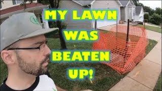 Lawn Damage From Construction  How to Fix a Damaged Lawn [upl. by Hermosa45]