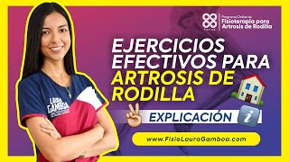 ᐈ Ejercicios para Artrosis de Rodilla 【 8 RUTINAS SEGURAS 】 Explicación Detallada ✅ [upl. by Alburga]