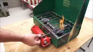 Lighting and Maintaining a Coleman Camp Stove [upl. by Shaff]