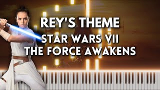 Reys Theme  The Force Awakens Piano Cover FREE MIDI [upl. by Higgins]