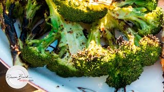 Grilled Broccoli Recipe  How To Grill Moist Perfectly Cooked Broccoli [upl. by Shurwood325]