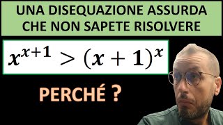 Una disequazione trascendente assurda che non si risolve con metodi standard [upl. by Hanala205]