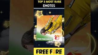 Top 3 Most Rare Emotes 😱 freefire freefireshorts trending freefiremax shorts [upl. by Recha562]