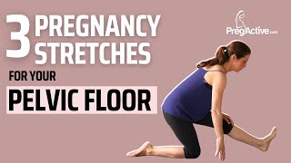 3 Pregnancy Stretches EVERY Mom Needs to Know Pelvic Floor Edition [upl. by Aihset]