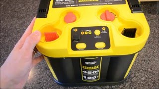 STANLEY FATMAX 450 Amp Jump Starter with Compressor UNBOXING amp REVIEW [upl. by Anoo]