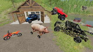 Buying stuntman abandoned ranch  Farming Simulator 22 [upl. by Ahsemac794]