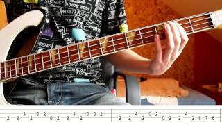 The Trammps  Disco inferno Bass Tutorial with TABS [upl. by Eberly369]