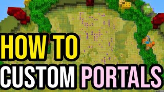 How To Make A Custom Portal In Minecraft PS45 Xbox MCPE amp Bedrock [upl. by Randolf]