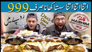 Hashim Food Ki New Deal  Itna Itna Itna Sasta Khana Sirf 999 Rupe Main  Street Food Karachi [upl. by Eynenihc730]