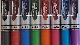 Pentel EnerGel Liquid Gel Pen 07 Review [upl. by Akirahs184]