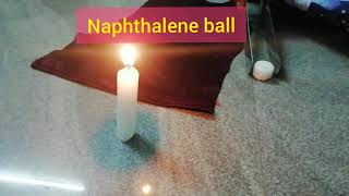 Experiment with naphthalene balls🔥fire vs naphthalene ball science experimentMoth ball burning test [upl. by Lila]