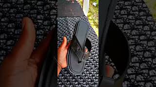 Total black slippers  handmade [upl. by Nahseez]