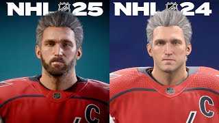 NHL 25  Player Faces Comparison NHL 24 [upl. by Jacquie]