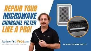 How To Replace LGKenmore Microwave Charcoal Filter 5230W1A011E [upl. by Ahsikan]