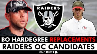 Raiders OC Candidates Coaches LV Could Hire In 2024 To Replace Offensive Coordinator Bo Hardegree [upl. by Aneehs21]