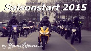 125er Saisonstart 2015 NRW  YoungRider125cc [upl. by Tirrag250]