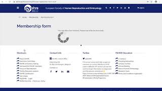 Tutorial how to become an ESHRE member [upl. by Adamsen]