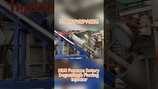 HDR Furnace Rotary degassing and fluxing injector from Hydeb smelting melting factory refining [upl. by Shulamith]