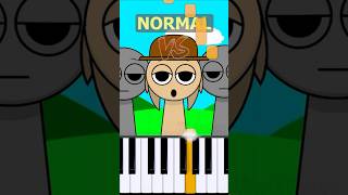 Tunner Theme Incredibox Sprunki  Normal Vs Horror on piano [upl. by Hayden]