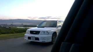 Subaru Forester SF5 STB MT vs STi II Type M Race 1 [upl. by Tori295]