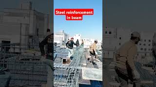 steel reinforcement in beam worksteel construction [upl. by Sauveur]