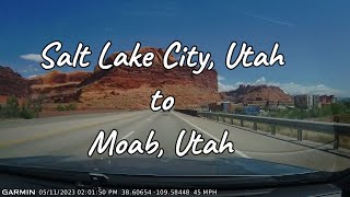 Scenic Dashcam Adventure Salt Lake City to Moab 🛣️  Utah’s Epic Drive [upl. by Esilehc]