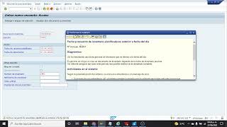 SAP S4HANA módulo MM contabilizar inventario [upl. by Otte800]