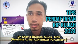 Tips Pendaftaran KIP Kuliah 2024  Jangan Lakukan ini [upl. by Damita]