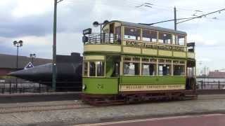 Wirral Heritage Tramway Birkenhead  Wallasey 78 tram [upl. by Gmur]