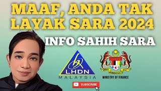 SAHIH ANDA TAK AKAN DAPAT SARA 2024 SEMUA KATEGORI SIAPA [upl. by Lenni]