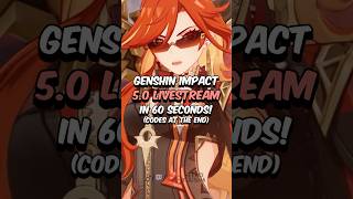 Genshin Impact 50 Livestream in UNDER 60 Seconds genshinimpact genshin hoyoverse [upl. by Mlehliw]