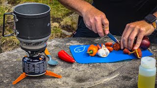 Cooking Chorizo Jambalaya with the Jetboil Minimo  Camping Stove Meals [upl. by Rogovy]