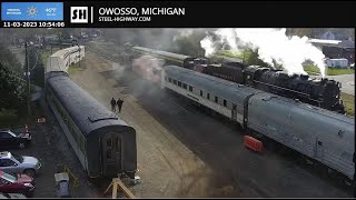 Steam Railroading Institute Live Railcam  Owosso MI SteelHighway [upl. by Amer]