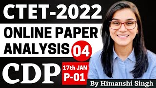 CTET 2022 Online Exam  Previous Year Papers Analysis CDP Dec 2021 Paper01 by Himanshi Singh [upl. by Richmal729]