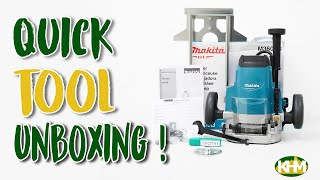 Quick Unboxing Makita MT M3600B Plunge Router 14amp12 1650W [upl. by Sandstrom]